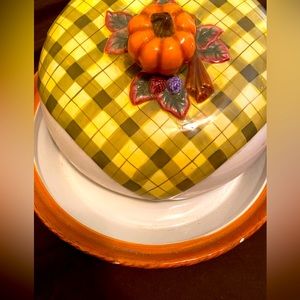 Cute pumpkin pie plate